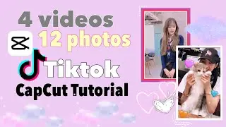 12 photos & 4 videos TIKTOK New Trending Capcut app Tutorial | CAPCUT TUTORIAL