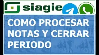 COMO PROCESAR NOTAS Y CERRAR PERIODO