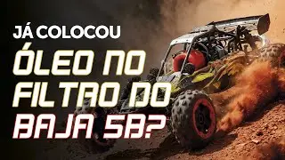 Coloque óleo de filtro antes de ligar seu Baja! Venha ver como. 