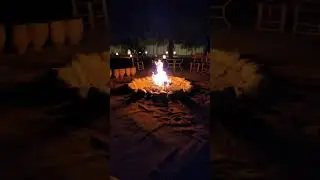 Fire in Sahara desert camp #shorts