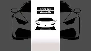 How to Draw a Lamborghini Car Step by Step | Easy Car Drawing Tutorial