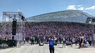 World Cup Russia 2018 - 30K Iceland fans doing 'Viking Clap'⁠⁠! Almost 10% of their population.