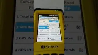 ΡΎΘΜΙΣΗ UHF BASE ΜΕ SURVCE STONEX