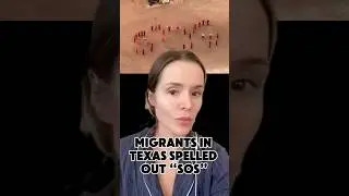 migrants in Texas spelled out &ldquo;SOS&rdquo;#PrivatePrisons #ImmigrationJustice  #sos #ice #deportation