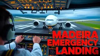 Emergency Crosswind Landing at Madeira Airport Ryanair Boeing 777