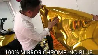 Gold Chrome BMW 6 Series Wrap Car by Tony Wrap Supercar Society www.tonywrap.com