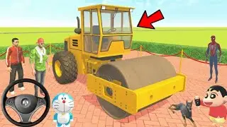 💥 Franklin Purchase New Road Roller 😱🤯 | Indian Theft Aura Simulator Gameplay 🔥