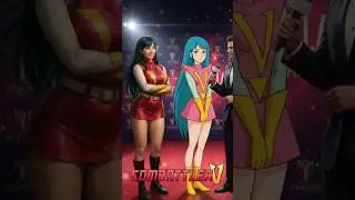 Combattler V Realistic & Cartoon Meet on Red Carpet 🔥 Epic Interview Crossover! #anime #short