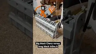 Giant Lego vacuum V8 versus giant Lego vacuum inline 6￼