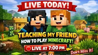 Noob to Pro? Teaching My Friend Minecraft LIVE
