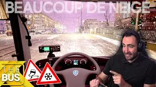 Conduire un Bus de 18m sous la neige... ❄️ C'est pas simple ! 😂 (Gameplay The Bus)