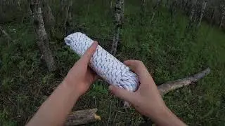 How to make a leg snare (rope trap)