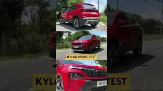 Skoda Kylaq Brake testing on speed || Best Sub 4 Metre SUV in its Segment || Fastest 4 metre SUV ||