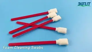 Square Sponge Foam Cleaning Swabs Tip Lint Free PP Stick For Printer