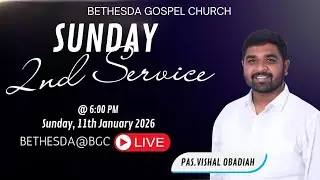 #BGC Live Service with @pastorvishalobadiah || 11th January 2026 Sunday 2nd Service