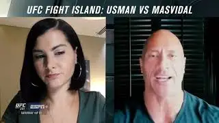 The Rock says Jorge Masvidal needs to quiet the noise