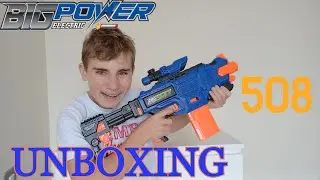 BIG POWER ELECTRIC Big 508 UNBOXING+FIRST VIEW Nerf gun #nerf #unboxing