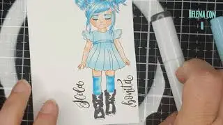 #copiccoloring #copic #luc&iacute;a #sellosdompi #thedailymarker30days Coloreando a Luc&iacute;a de @yolandadompi