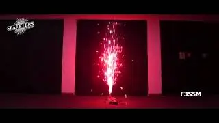 Jets de sc&egrave;ne 3 M&egrave;tres / 5 secondes Rouge - Sparklers Club