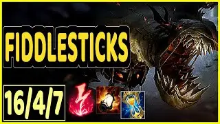 FIDDLESTICKS VS GRAVES - 16/4/7 KDA JUNGLE GAMEPLAY