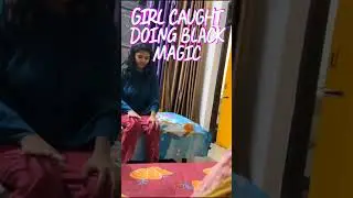 girl caught doing black magic in LPU university in hostel. watch till end and focus on the girls eye