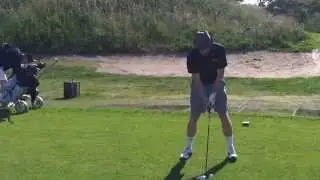 The classic three quarter swing....