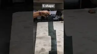 S shape cutting in glass #glass #shortvideo #song #music #art #mrglass #ifihadglass