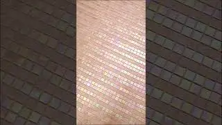 Pink Iridescent Glass Mosaic Tiles Radiant Stripes of Elegance