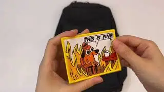 Cute-Patch This is Fine Embroidered Hook and Loop Patch