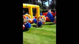 Inflatable Pony Hop Racing