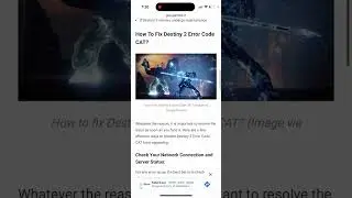 Destiny 2 Error Code CAT - what to do?