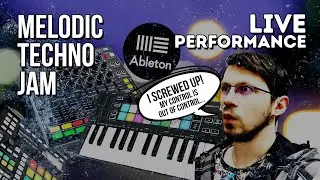 Melodic techno jam | Novation Launchkey mini control Maschine mkII Ableton