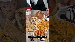 Platter online Rs 499🤯🤤#shorts #shortvideo #foodie #food #burger #streetfood #cheese