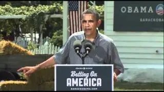 Obama in First Campaign Bus Tour