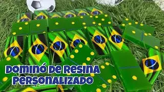 Como fazer Dominó de Resina