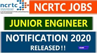NCRTC JE Recruitment 2020 &brvbar;&brvbar; NCRTC Junior Engineer Vacancy 2020 &brvbar;&brvbar; Latest Jobs 2020