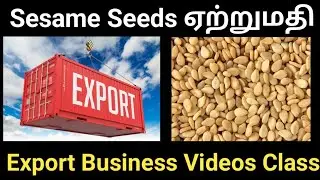 Sesame Seeds Exports from India | Exports Business Videos Class | TAMIL 