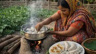 Grameen Pitha Puli Recipe | Traditional Bangladeshi Pitha Making At Home
