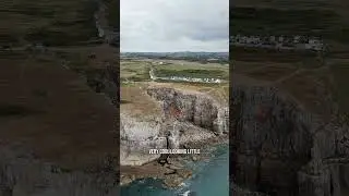 Epic Drone Shots of St Govan&rsquo;s Chapel & Pembrokeshire Coast