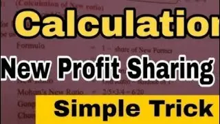 Calculate new profit sharing ratio when partner takes share in equal ratio