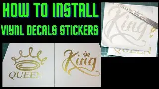 how to install vinyl  decal stickers