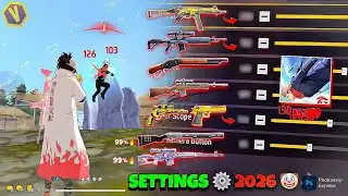 Free Fire Headshot setting 2026⚡️SENSITIVITY + PERFECT BUTTON FREE FIRE🎯 |NEW UPDATE 19