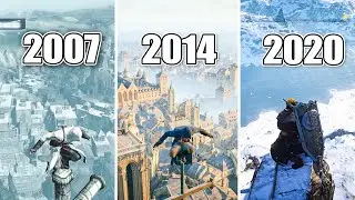 Climbing Highest Peak in Every Assassin's Creed Game! (4k)