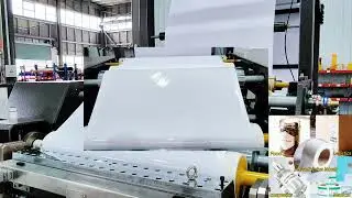 Adhesive label coating machine