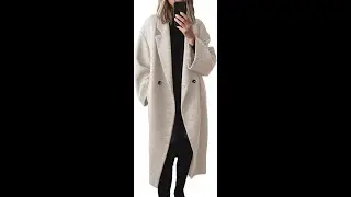 SAUKOLE Double Breasted Winter Coat Review - Pros & Cons - women's winter pea coat