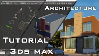 3ds max Tutorial exterior villa modelling