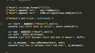 JavaScript date manipulation using moment.js