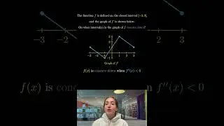 Important Derivative Graph Question!! #decreasing #concavity #calculus