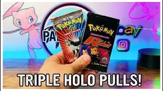 Pokemon 1st Edition Team Rocket and EX Ruby Sapphire Opening! Amazing Pull! EX Series Holos!!