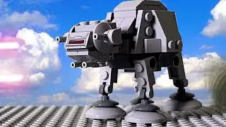 LEGO Star Wars AT-AT Walker With Blaster Laser Stop Motion Test 
